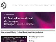 Tablet Screenshot of festival-besancon.com